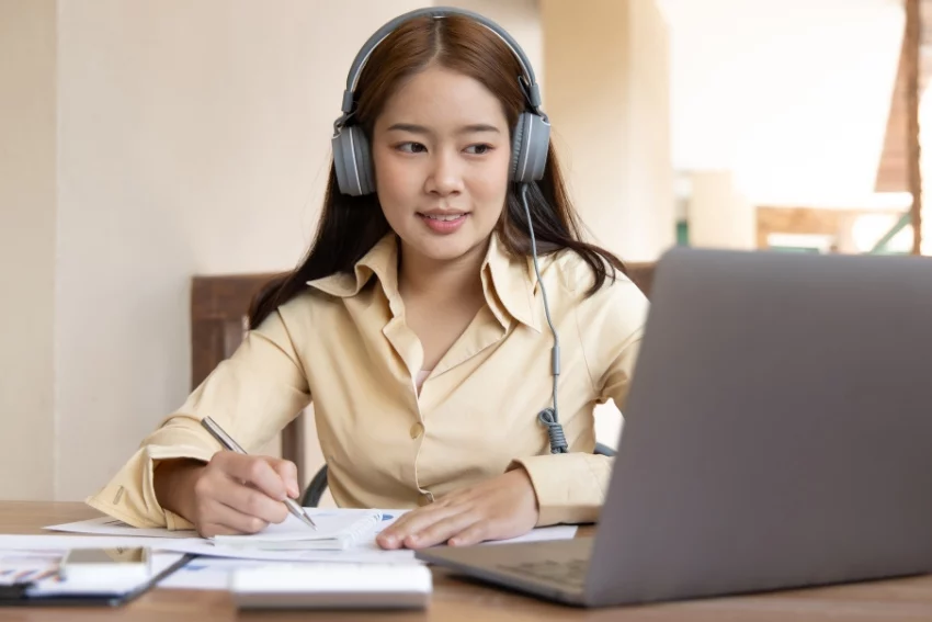 An A-level Tutor Having a Session