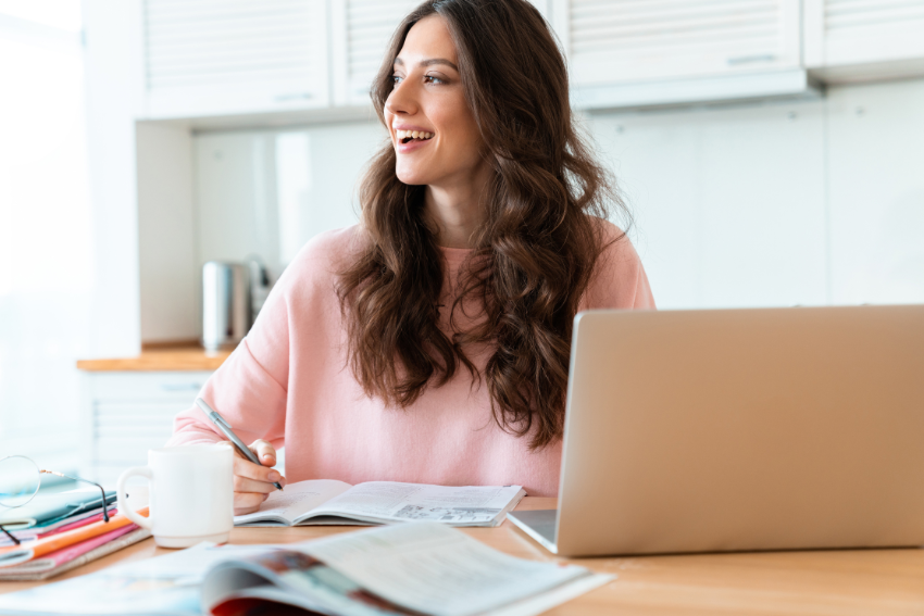 Student Studying for a GCSE English Literature Exam