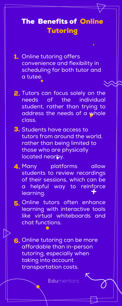 The Benefits of Online Tutoring