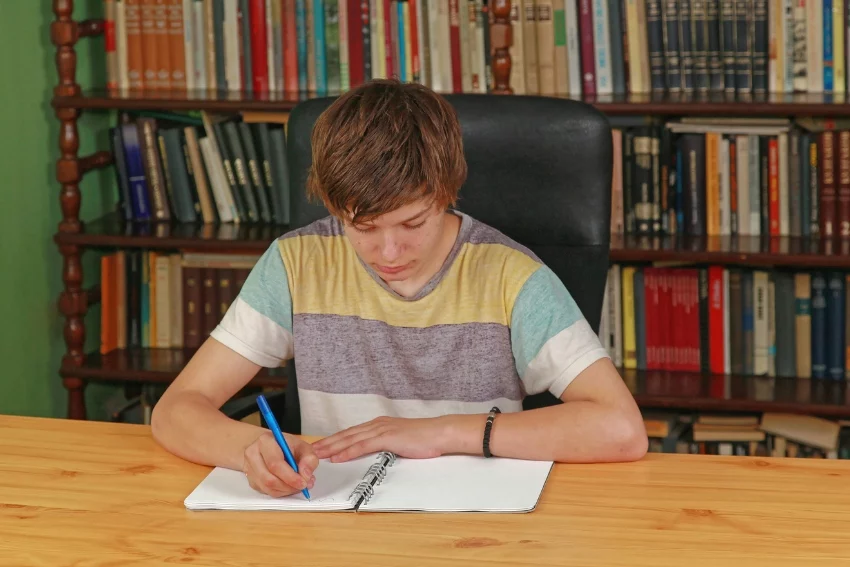 GCSE Student Preparing for GCSE French