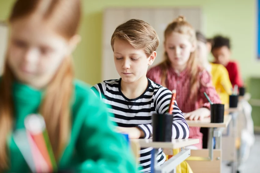 Students Doing CEM 11+ Exam