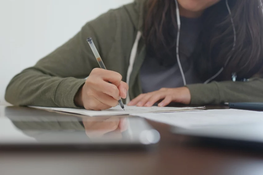 GCSE Student Doing GCSE Psychology Past Papers