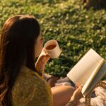 A GCSE Student Reading on a Picnic
