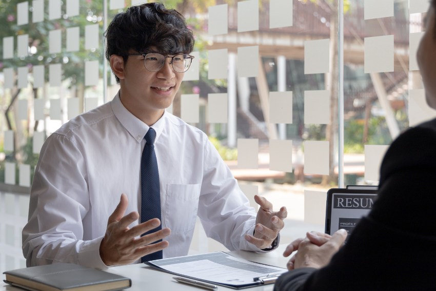 Boy has University Interview