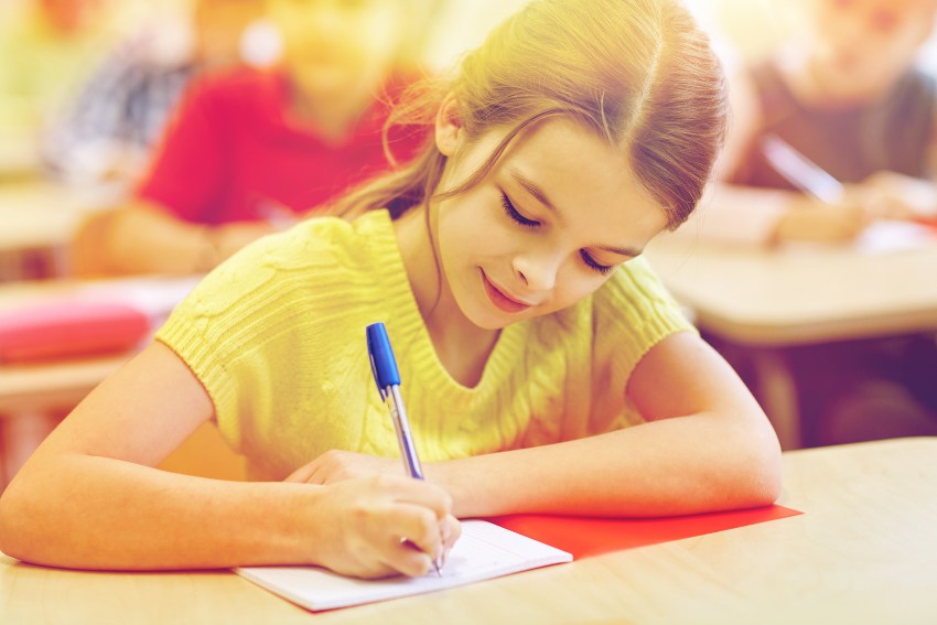 Girl Takes 11 Plus Exam