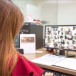 Girl in an Online Study Group