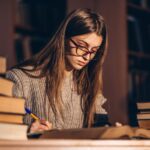 A-level Student Studying SUVAT Equations