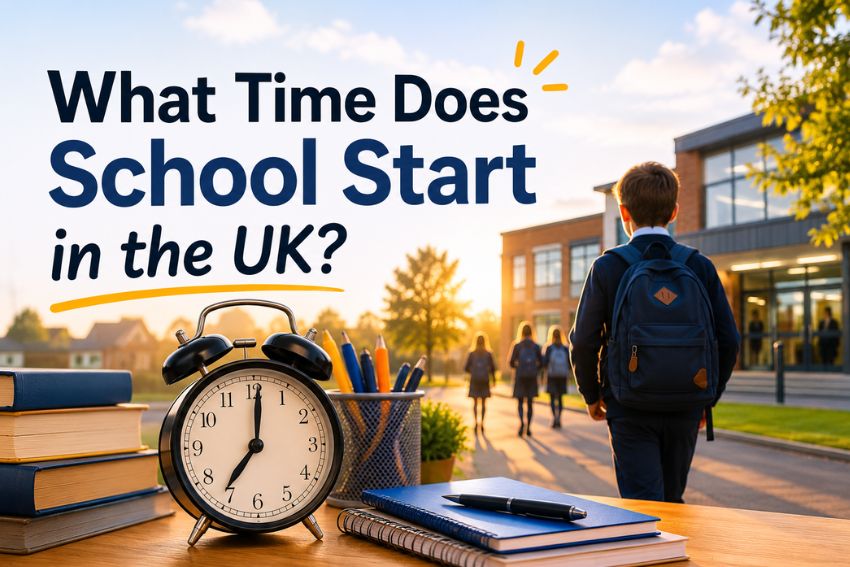 What time does school start in uk